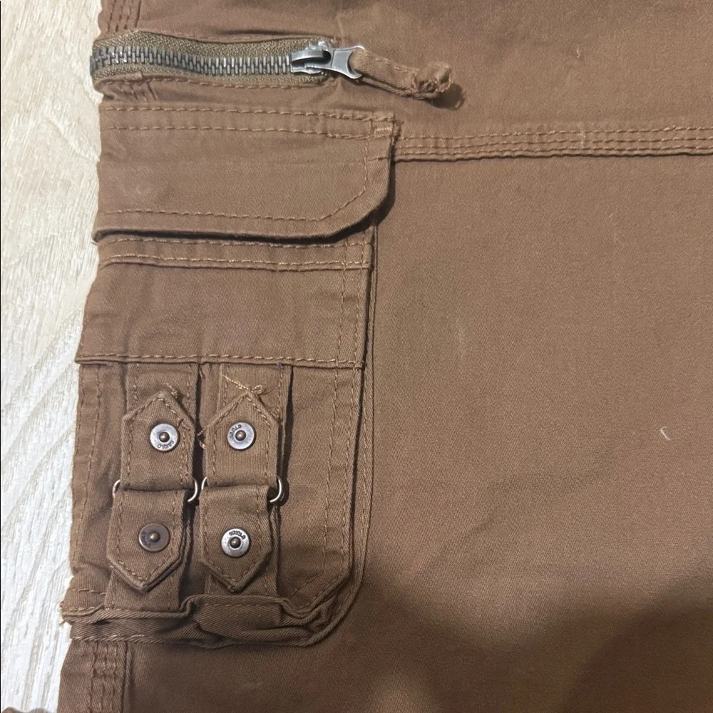 Men's Brown Cargo Utility Joggers